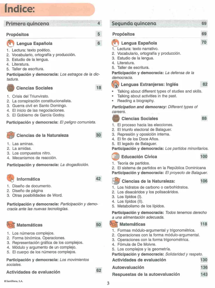 Módulo 3 - 4° Bachillerato (Prepara) PDF 3 Índice del Módulo 3 Prepara de 4to de Bachillerato